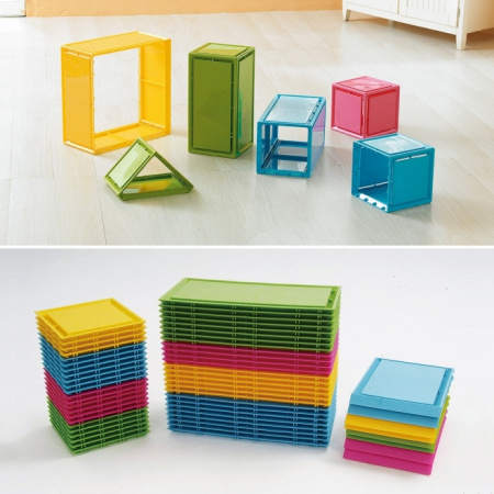 Строительные панели цветные, 68 элементов Weplay