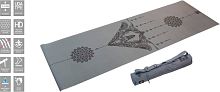 Коврик для йоги 183х61,5х0,25 см серый в сумке с ремешком Original Fit.Tools