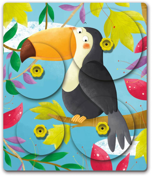 Игра с вращающимися дисками Монтессори Quercetti