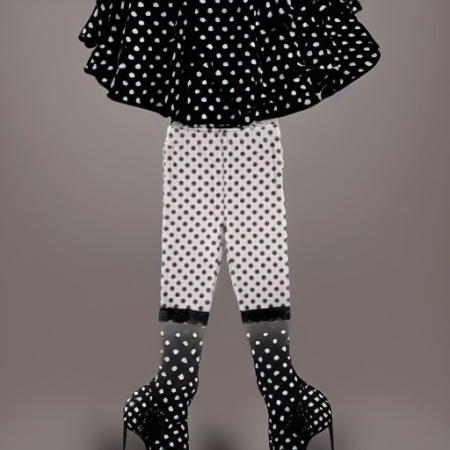 Леггинсы ГОРОШЕК черные, 6-9 месяцев Luvable Friends