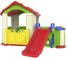 Игровой домик с забором и горкой Toy Monarch