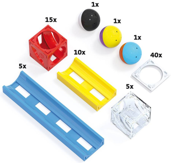 Конструктор динамический Cuboga Maxi 78 деталей Quercetti