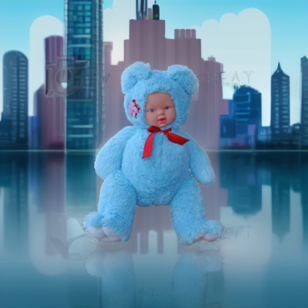 Плюшевый малыш-мишка, голубой Halley