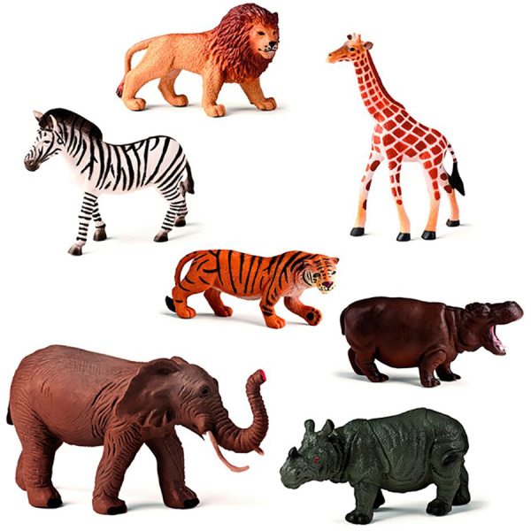 Дикие животные, 7 фигурок Miniland