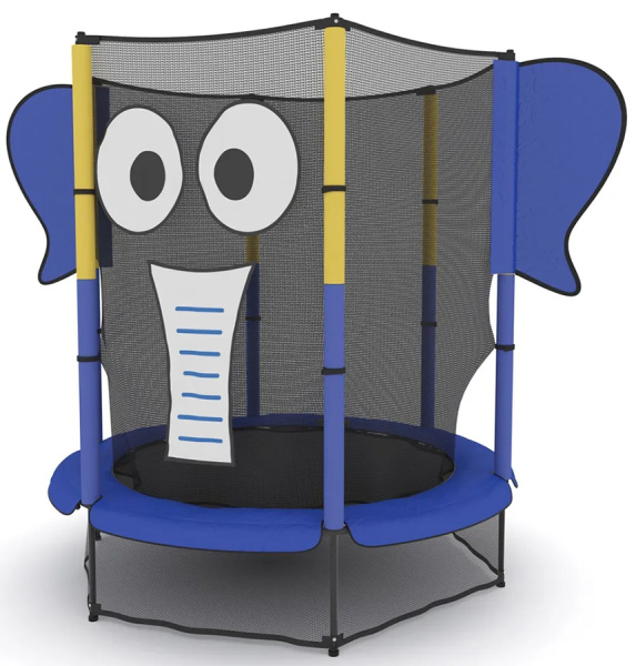 Батут каркасный с защитной сеткой UNIX Line 4,6 фт. ELEPHANT 140 см