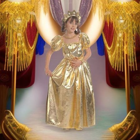 Принцесса золотая, рост 140 Widmann