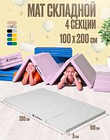 Мат № 24 100х200х5 см складной пастель Perfetto Sport