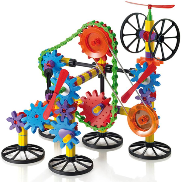 Конструктор Georello Tech Шестеренки 3D 266 деталей Quercetti