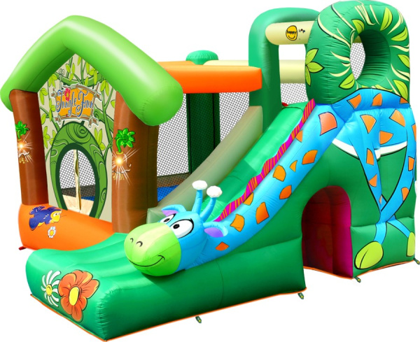 Надувной батут с горкой ЖИРАФ Happy Hop