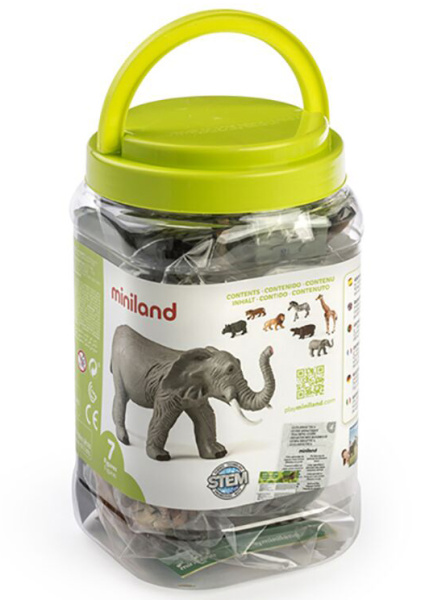 Дикие животные, 7 фигурок Miniland