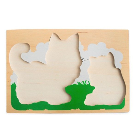 Рамка-вкладыш Кот и котенок ЛЭМ