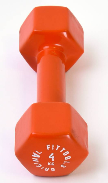 Гантель в виниловой оболочке 4 кг Original Fit.Tools