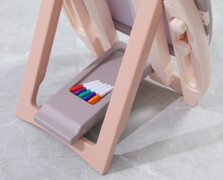 Развивающий детский мольберт UNIX Kids розовый
