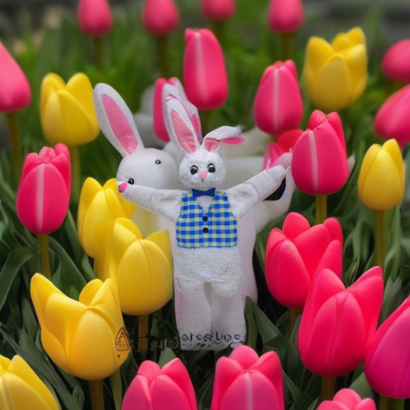 Кукла на руку ЗАЙЧИК Moravska Ustrenda Brno