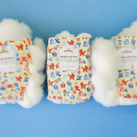 Пеленки фланель софт, 3 штуки Пампусики