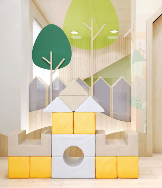 Мягкие игровые модули Строительный набор Pastel Romana