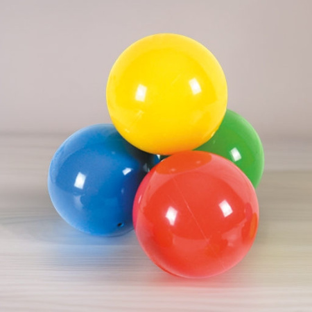 Мячи игровые резиновые Universal Balls Large 6,5 см, 4 штуки Ledraplastic