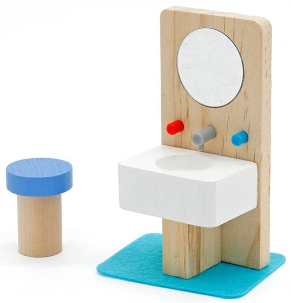 Игровой набор для кукольного домика Ванная комната Lanaland