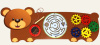 Развивающая панель Медведь Romsens