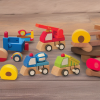 Машинки деревянные СТРОИТЕЛЬСТВО-1, 3 шт. Woody
