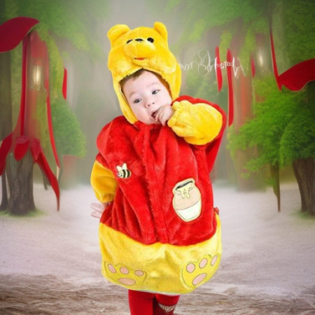 Карнавальный конверт ПЛЮШЕВЫЙ ВИННИ ПУХ, 0-3 месяца Veneziano