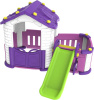 Игровой домик с забором и горкой Toy Monarch