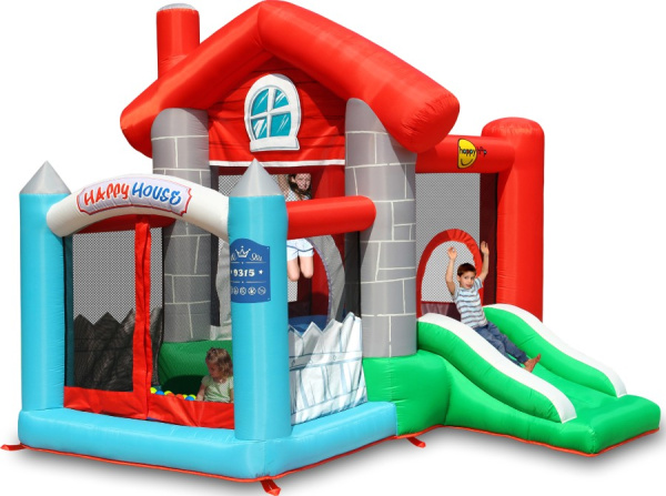 Надувной батут с горкой СЧАСТЛИВЫЙ ДОМ Happy Hop