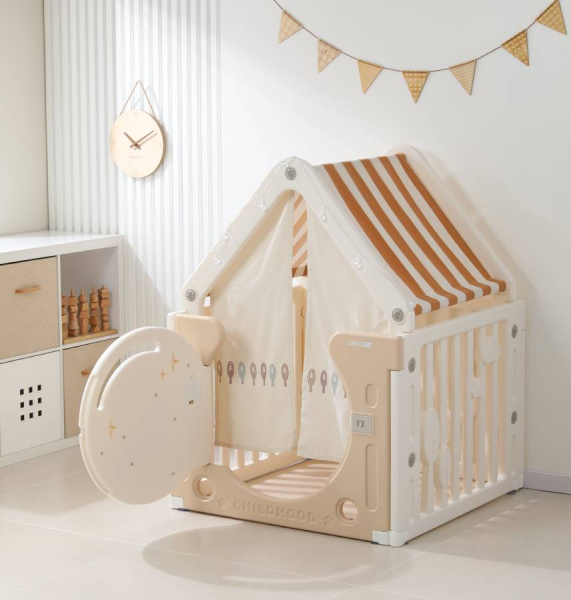 Домик пластиковый UNIX Kids Bear on the moon Camel