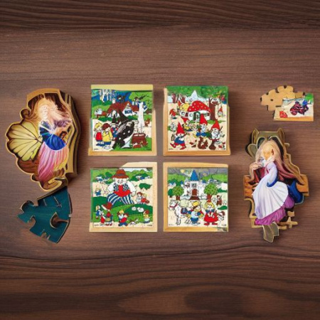 Пазлы деревянные СКАЗКИ, 4 штуки Rolf