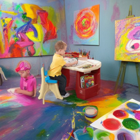 Детский художественный стол