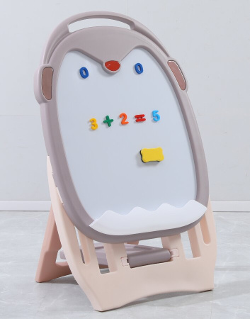 Развивающий детский мольберт UNIX Kids розовый