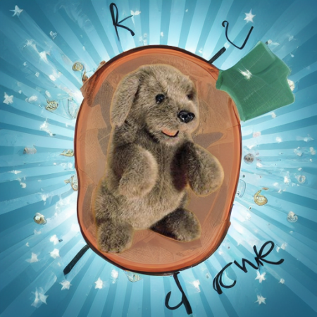 Собака сидящая (паппет) Folkmanis