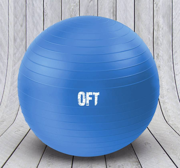 Гимнастический мяч 75 см синий с насосом Original Fit.Tools