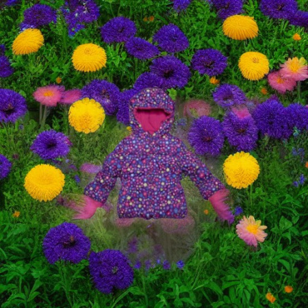 Куртка утепленная ЦВЕТОЧЕК, 4 года Amy Byer