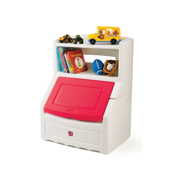 Ящик для игрушек с книжной полкой