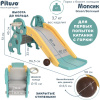 Горка Мопсик с баскетбольным кольцом зеленая Pituso