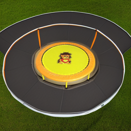 Батут складной 138 см оарнжевый