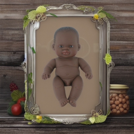 Кукла Мальчик африканец 21 см