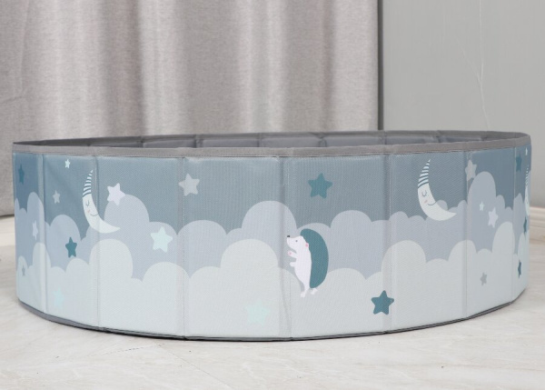 Сухой бассейн для шариков UNIX Kids Moon 100 см Grey