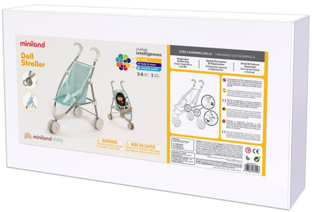 Коляска для куклы прогулочная Miniland