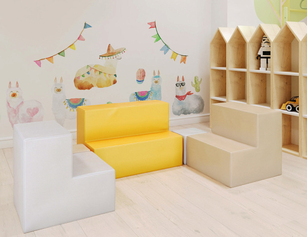 Мягкая игровая мебель Диванчики, 5 элементов Pastel Romana