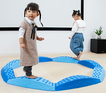 Тактильная дорожка голубая, 8 элементов BAONILE