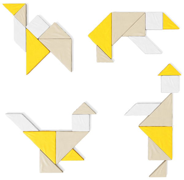 Модуль мягкий развивающий Танграм Pastel Romana