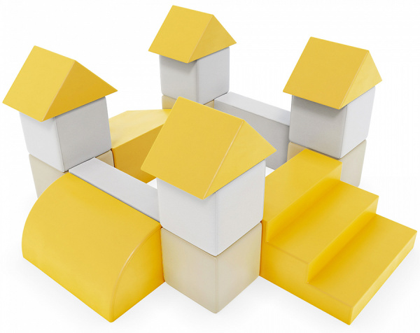 Мягкие игровые блоки Форт Pastel Romana