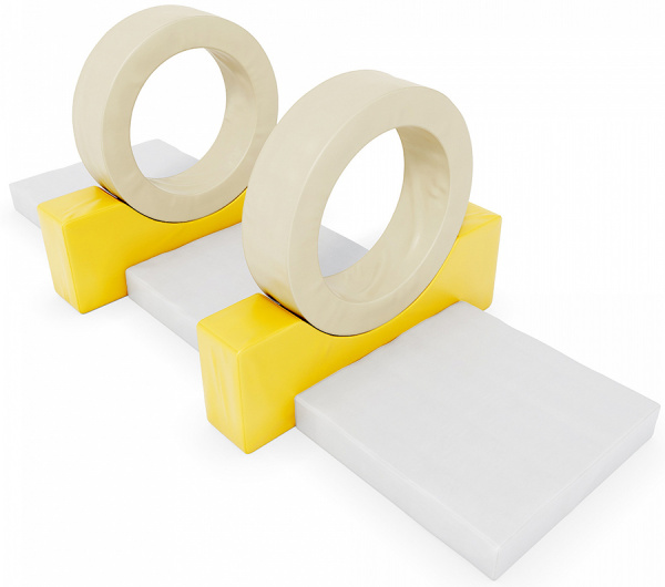 Мягкие спортивные модули Два колеса Pastel Romana