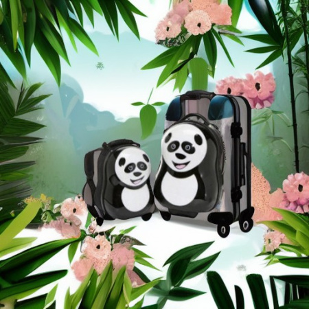 Чемодан и рюкзак ПАНДА Cuties and Pals
