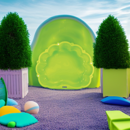 Песочница Облачко зеленая Paradiso