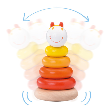 Пирамидка-неваляшка Жираф