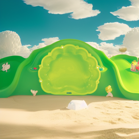 Песочница Облачко зеленая Paradiso