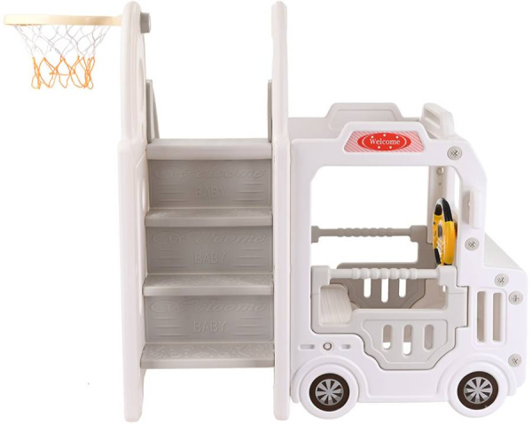 Горка с игровой зоной Cute Truck бежевая Pituso